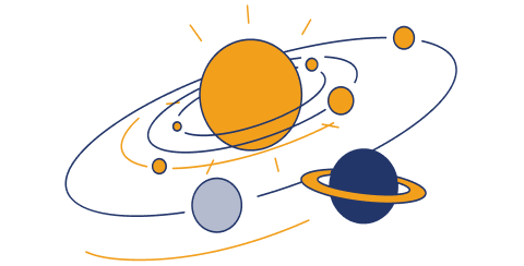 Imagen del sistema solar